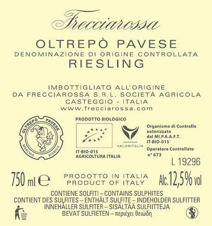 "Gli Orti" FRECCIAROSSA, Oltrepò Pavese DOC Riesling 2017