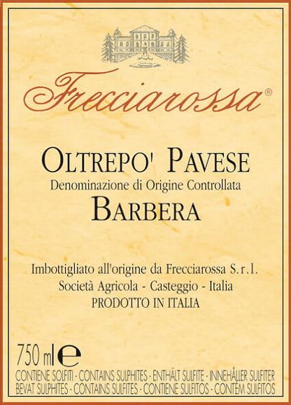 "Le Praielle " FRECCIAROSSA, Oltrepò Pavese DOC Barbera 2017