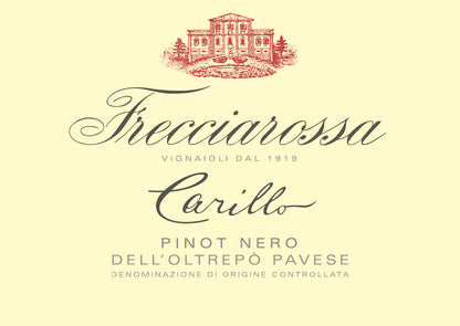 "Carillo" FRECCIAROSSA, Pinot Nero dell' Oltrepò Pavese DOC 2021