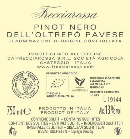 "Carillo" FRECCIAROSSA, Pinot Nero dell' Oltrepò Pavese DOC 2021
