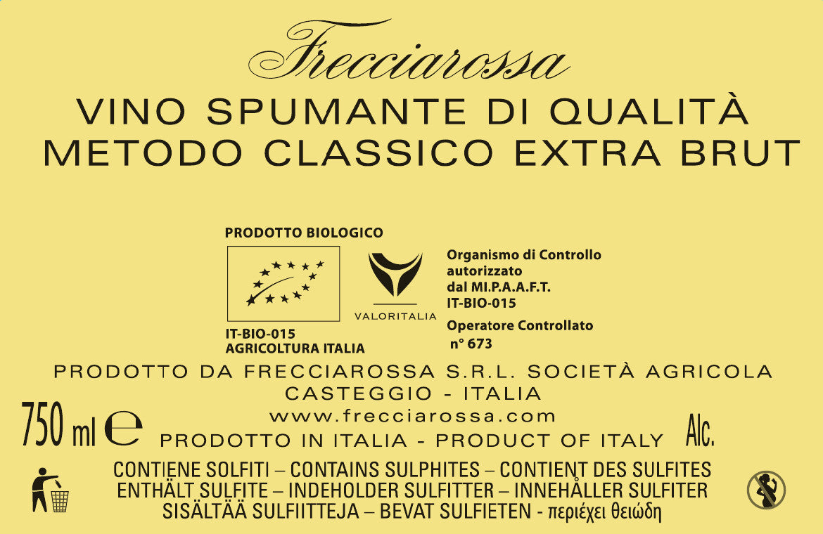 "Extra Brut" FRECCIAROSSA,  VSQ  2020