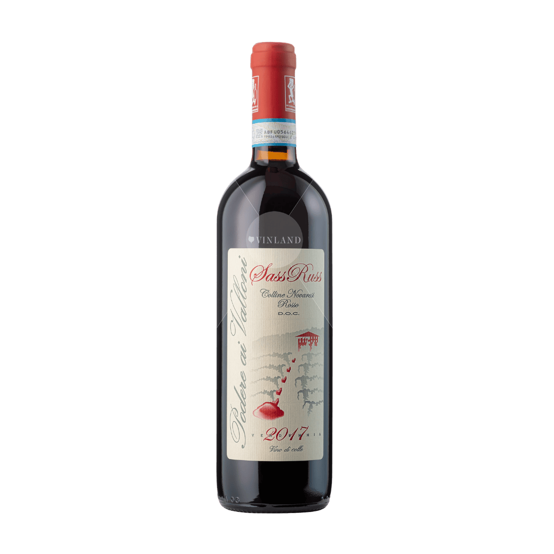 "Sass Russ" PODERE AI VALLONI, Colline Novaresi Rosso DOC 2017